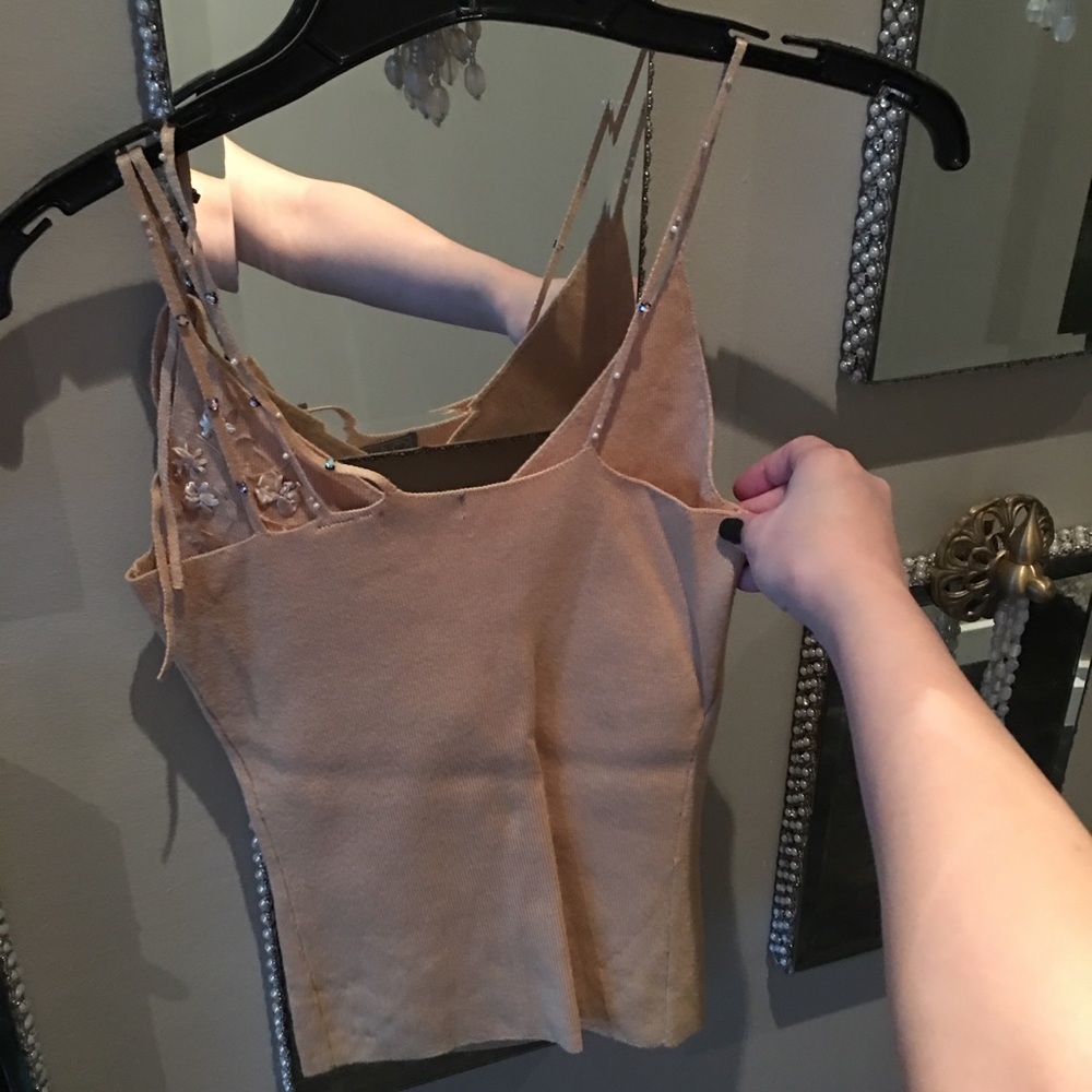 Strappy camisole with bow and jewel detail - Picture 2 of 6